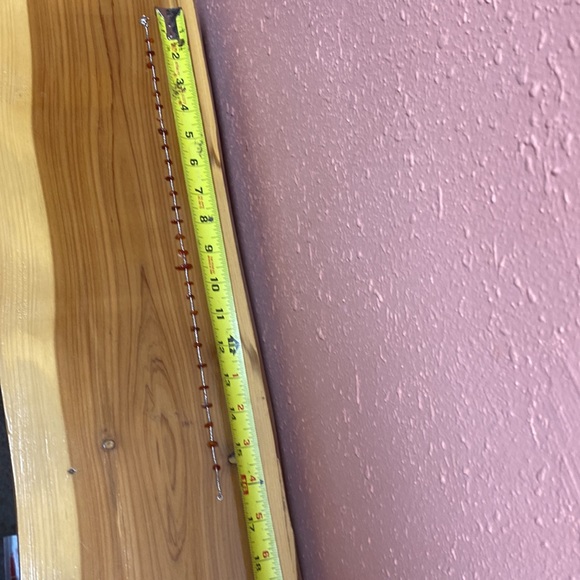 SOLD 16 inch brown and silver choker size necklace - Picture 3 of 3